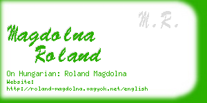 magdolna roland business card